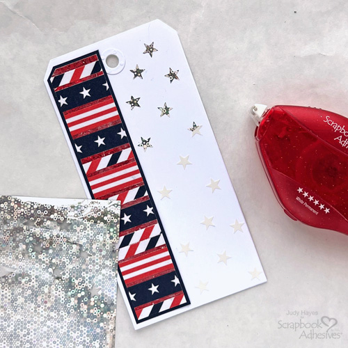 Happy 4th of July Star Tag by Judy Hayes for Scrapbook Adhesives by 3L 