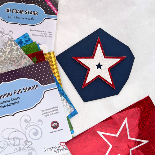 Happy 4th of July Star Tag by Judy Hayes for Scrapbook Adhesives by 3L