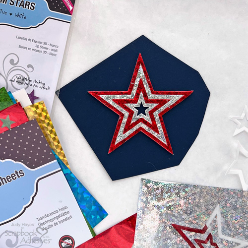 Happy 4th of July Star Tag by Judy Hayes for Scrapbook Adhesives by 3L 