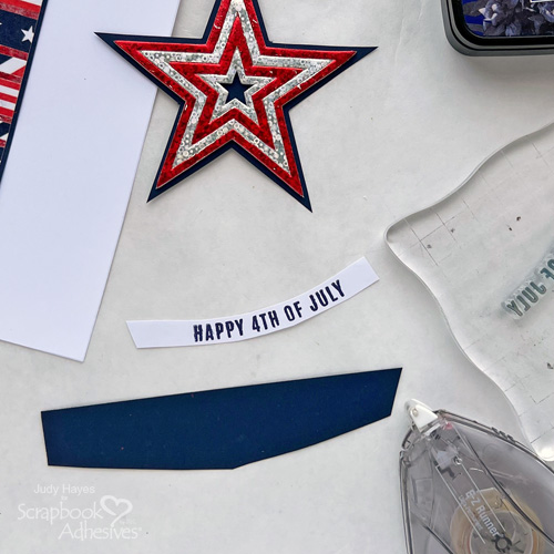 Happy 4th of July Star Tag by Judy Hayes for Scrapbook Adhesives by 3L 