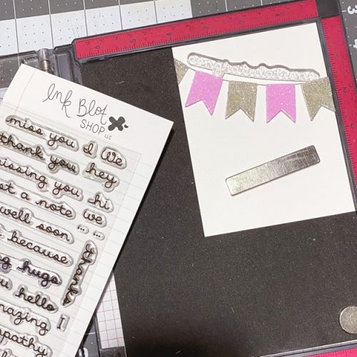 Sparkling Banner Congratulations Card by Jennifer Ingle for Scrapbook Adhesives by 3L