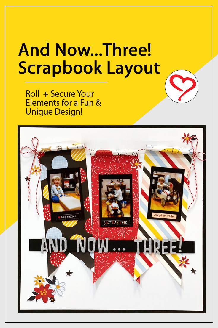 And Now...Three Scrapbook Layout by Jennifer Ingle for Scrapbook Adhesives by 3L Pinterest 