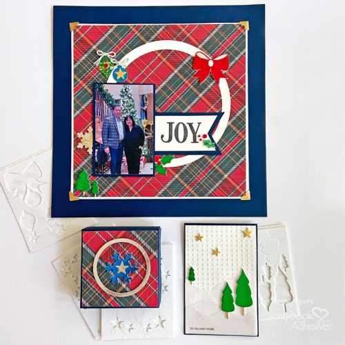 Sparkle & Plaid JOY Ensemble by Margie Higuchi for Scrapbook Adhesives by 3L 