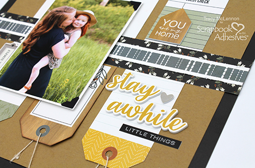 Clean and Simple Tag Layout by Tracy McLennon for Scrapbook Adhesives by 3L 