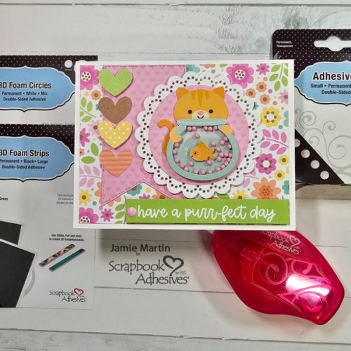 A Purr-fect Day Card by Jamie Martin for Scrapbook Adhesives by 3L