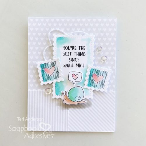 Snail Mail Card by Teri Anderson for Scrapbook Adhesives by 3L 