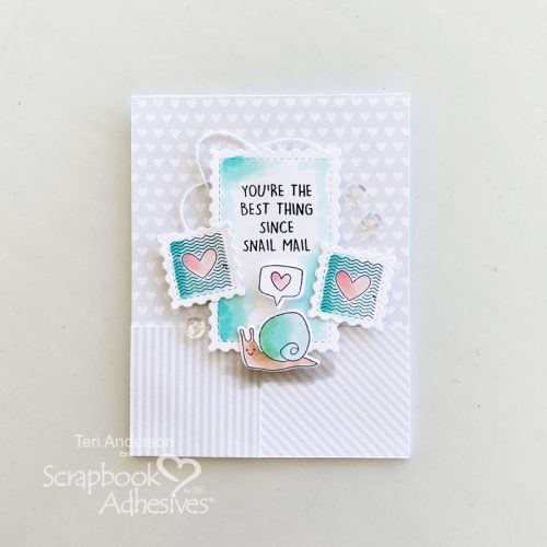 Snail Mail Card by Teri Anderson for Scrapbook Adhesives by 3L 