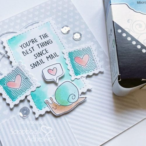 Snail Mail Card by Teri Anderson for Scrapbook Adhesives by 3L 
