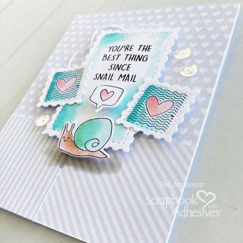 Snail Mail Card by Teri Anderson for Scrapbook Adhesives by 3L 