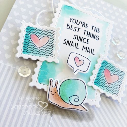 Snail Mail Card by Teri Anderson for Scrapbook Adhesives by 3L 