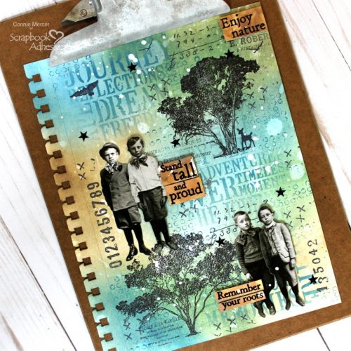 Remember Your Roots Art Journal Page by Connie Mercer for Scrapbook Adhesives by 3L