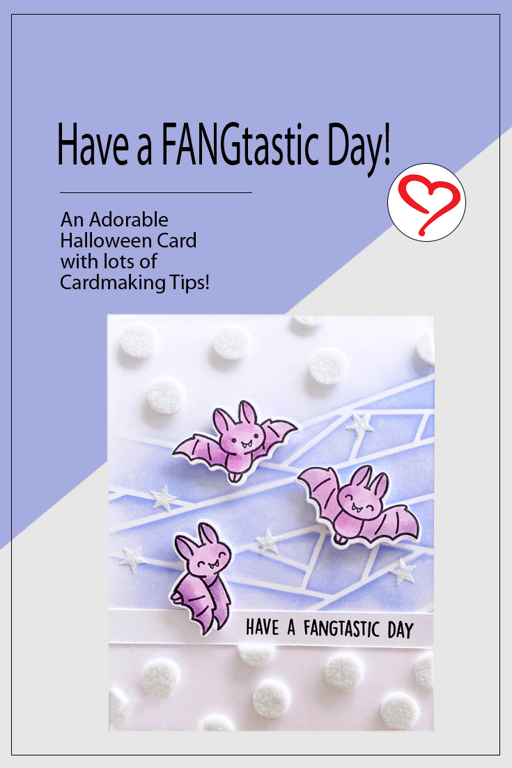 Fangtastic Day Bats Card by Teri Anderson for Scrapbook Adhesives by 3L Pinterest 