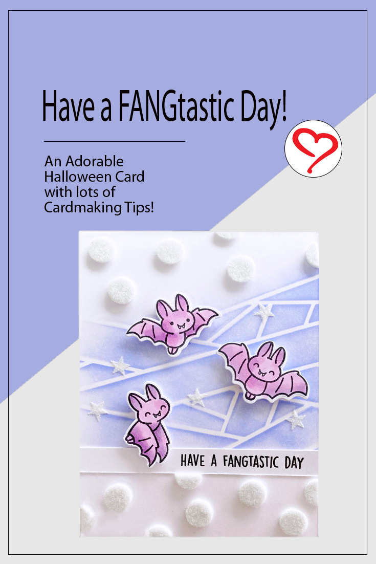 Fangtastic Day Bats Card by Teri Anderson for Scrapbook Adhesives by 3L Pinterest
