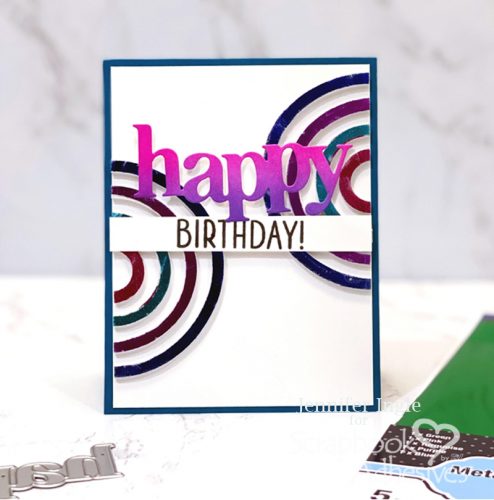 Circle Frame Birthday Card by Jennifer Ingle for Scrapbook Adhesives by 3L 