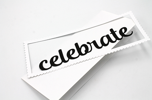 Celebrate Shaker Slimline Card by Tracy McLennon for Scrapbook Adhesives by 3L 