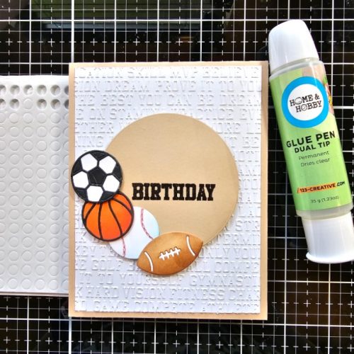 Have A Ball Birthday Card by Jamie Martin for Scrapbook Adhesives by 3L 