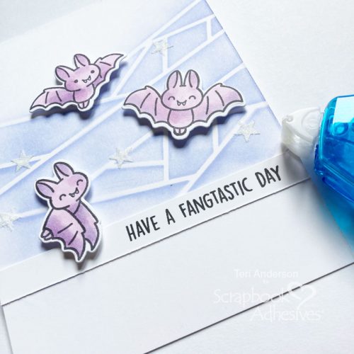 Fangtastic Day Bats Card by Teri Anderson for Scrapbook Adhesives by 3L