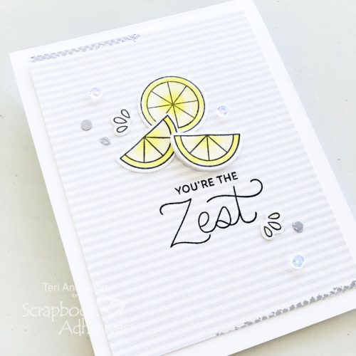 You're the Zest Card Tutorial by Teri Anderson for Scrapbook Adhesives by 3L 