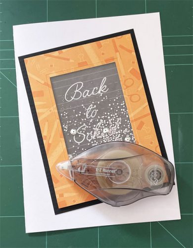 Back to School Shaker Card by Yvonne van de Grijp for Scrapbook Adhesives by 3L 
