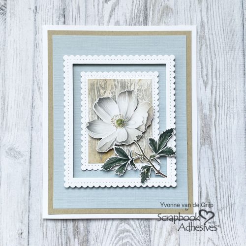 Framed Botanical Card by Yvonne van de Grijp for Scrapbook Adhesives by 3L 