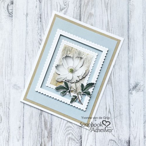 Framed Botanical Card by Yvonne van de Grijp for Scrapbook Adhesives by 3L 