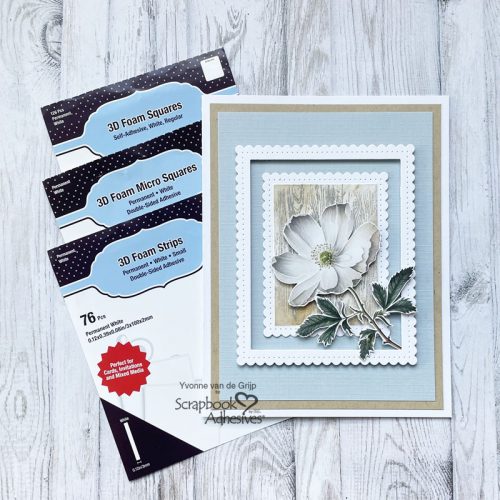 Framed Botanical Card by Yvonne van de Grijp for Scrapbook Adhesives by 3L 