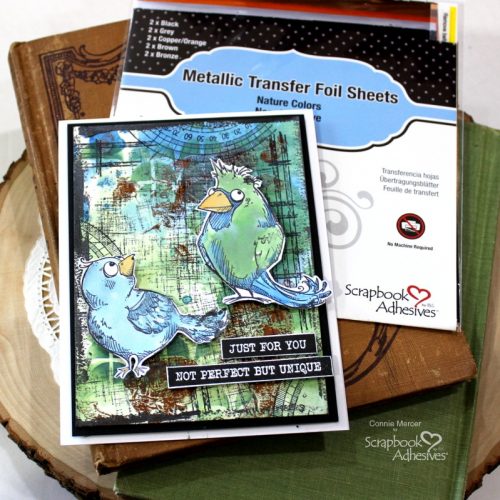 Just For You Mixed Media Card by Connie Mercer for Scrapbook Adhesives by 3L
