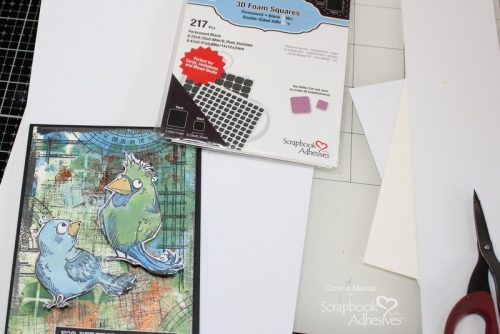 Just For You Mixed Media Card by Connie Mercer for Scrapbook Adhesives by 3L