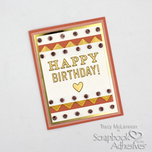 Layered Border Birthday Greeting Card by Tracy McLennon for Scrapbook Adhesives by 3L 