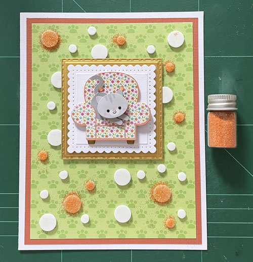 Dotted Kitten Card by Yvonne van de Grijp for Scrapbook Adhesives by 3L 