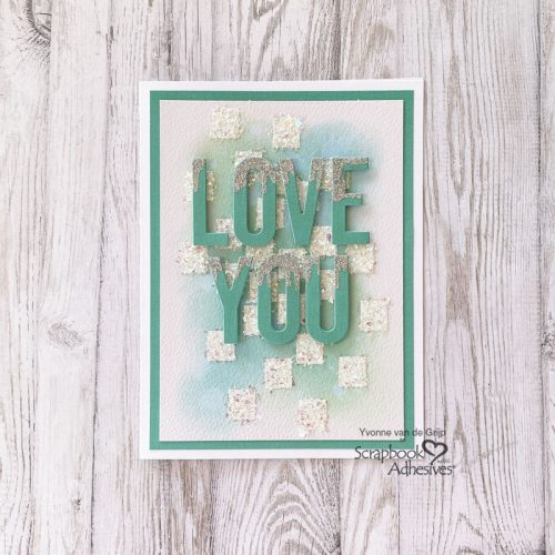 Uplifted Love You Card by Yvonne van de Grijp for Scrapbook Adhesives by 3L 