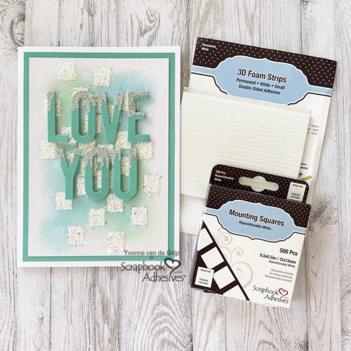 Uplifted Love You Card by Yvonne van de Grijp for Scrapbook Adhesives by 3L 