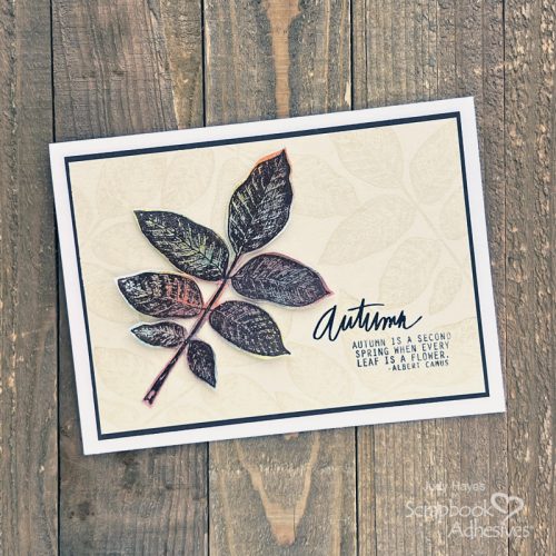 Autumn Leaf Card by Judy Hayes for Scrapbook Adhesives by 3L 