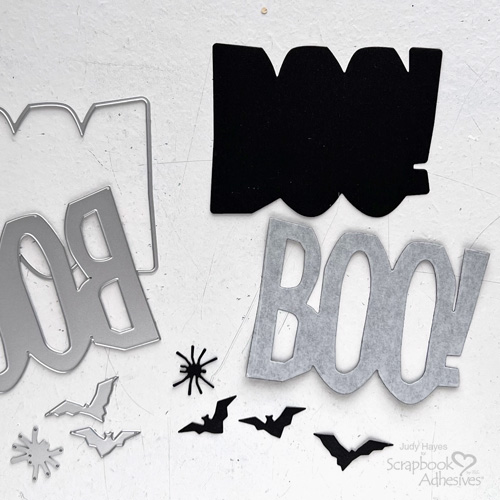 BOO! Halloween Card by Judy Hayes for Scrapbook Adhesives by 3L 