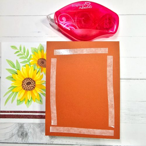 Stenciled Daisies Thanks Card by Jamie Martin for Scrapbook Adhesives by 3L 