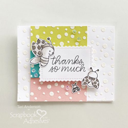 DIY Stencil Paste Tutorial by Teri Anderson for Scrapbook Adhesives by 3L 