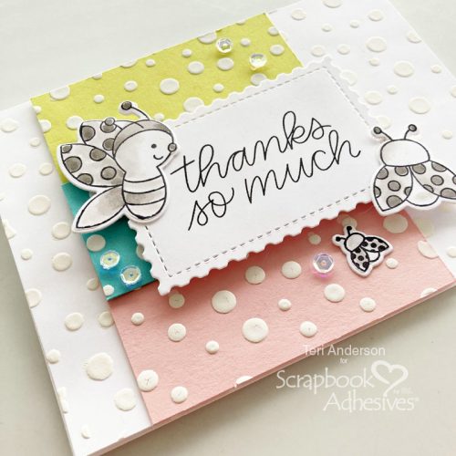 DIY Stencil Paste Tutorial by Teri Anderson for Scrapbook Adhesives by 3L 