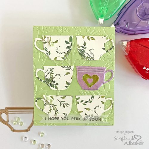 Perk Up Real Soon Card by Margie Higuchi for Scrapbook Adhesives by 3L
