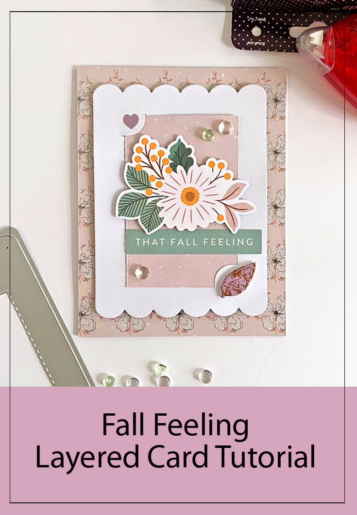 Fall Feeling Layered Card by Margie Higuchi for Scrapbook Adhesives by 3L Pinterest 