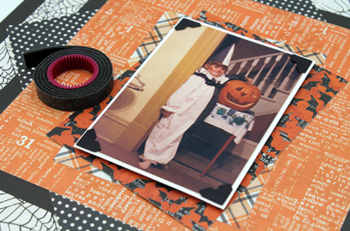 October Memories Halloween Layout by Tracy McLennon for Scrapbook Adhesives by 3L 