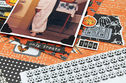 October Memories Halloween Layout by Tracy McLennon for Scrapbook Adhesives by 3L 