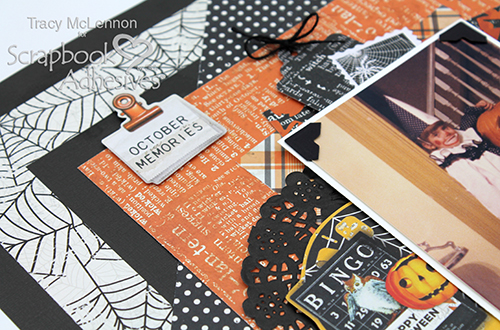 October Memories Halloween Layout by Tracy McLennon for Scrapbook Adhesives by 3L 