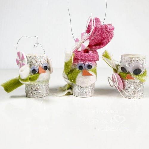 Wine Cork Snowman Tutorial by Teri Anderson for Scrapbook Adhesives by 3L 