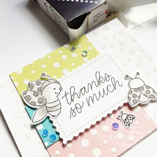 DIY Stencil Paste Tutorial by Teri Anderson for Scrapbook Adhesives by 3L 