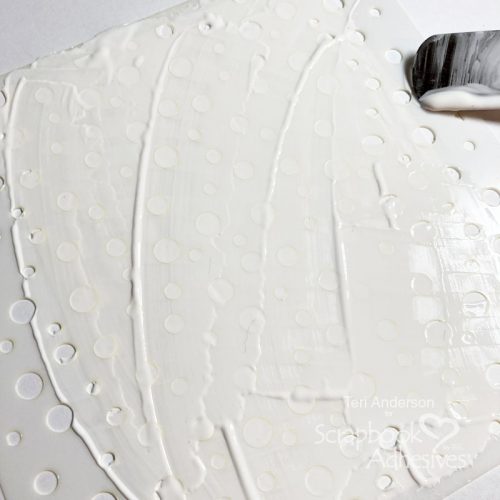 DIY Stencil Paste Tutorial by Teri Anderson for Scrapbook Adhesives by 3L 