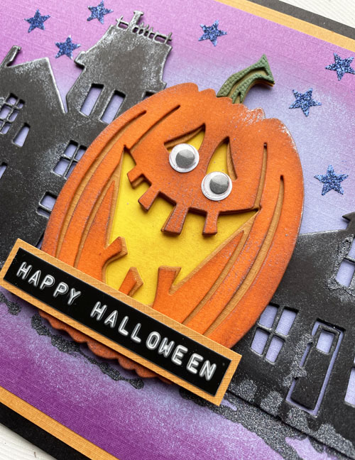 Halloween Pumpkin Card by Yvonne van de Grijp for Scrapbook Adhesives by 3L 
