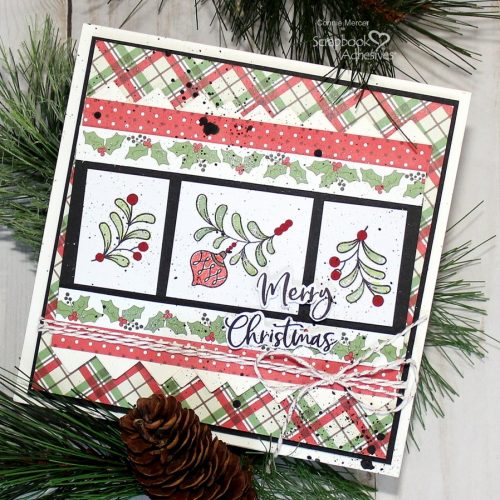 Merry Christmas Greeting Card by Connie Mercer for Scrapbook Adhesives by 3L 