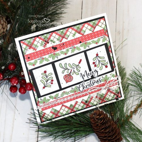 Merry Christmas Greeting Card by Connie Mercer for Scrapbook Adhesives by 3L 