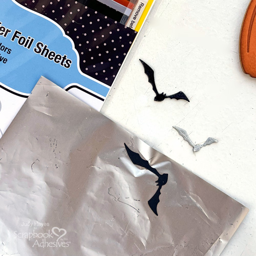 Halloween Pumpkin Shaker Card by Judy Hayes for Scrapbook Adhesives by 3L