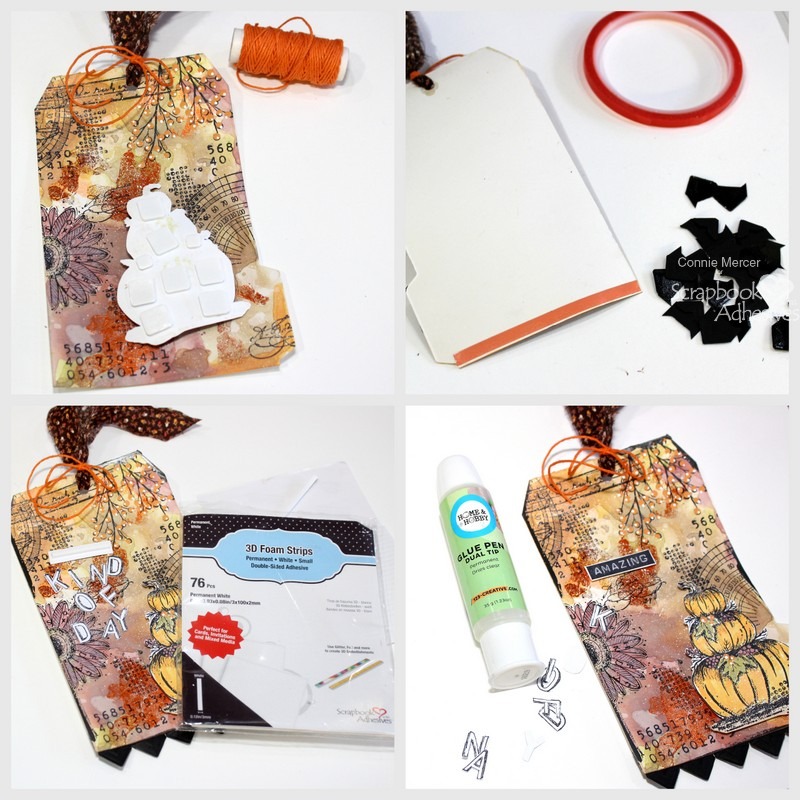 Amazing Kind of Day Fall Tag by Connie Mercer for Scrapbook Adhesives by 3L